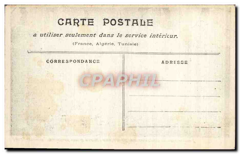 CPA Neuilly Saint James Sortie d'une propriete Inondations 1910  — Rückseite