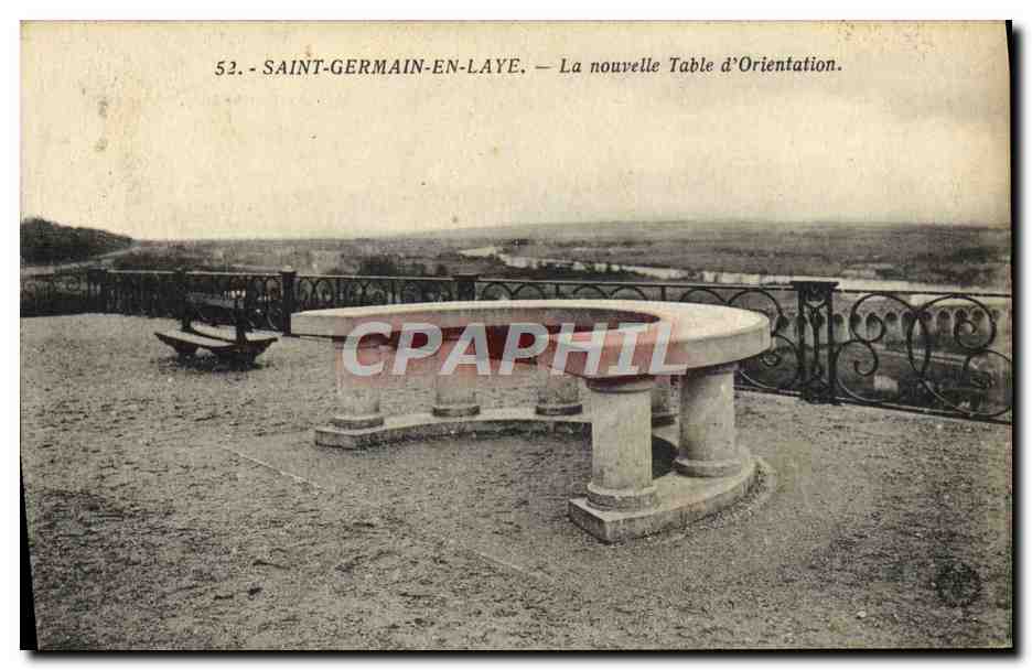 CPA Saint Germain En Laye La Nouvelle Table D'Orientation