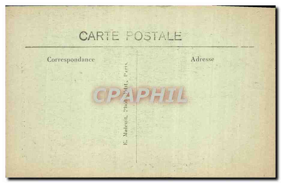 CPA Vincennes La Chapelle du Fort — Rückseite