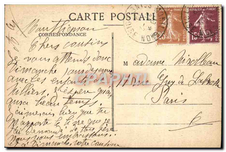 CPA Amities Australiennes a Montlignon Australie  — Back