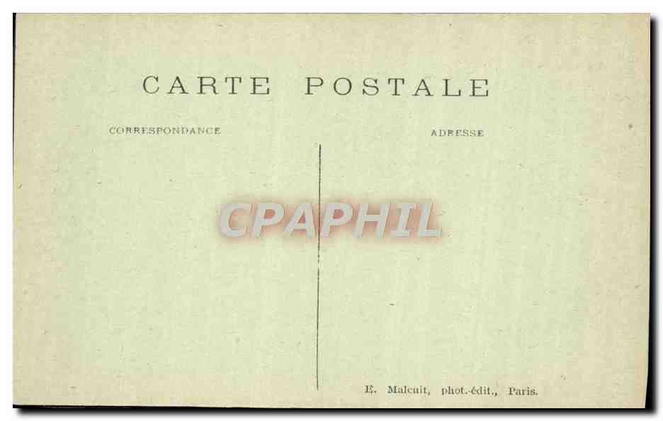 Vaux-de-Cernay — Bois des Maréchaux, ein Weg durch die Farnen — E. Malcuit, phot.-edit., Paris — Rückseite