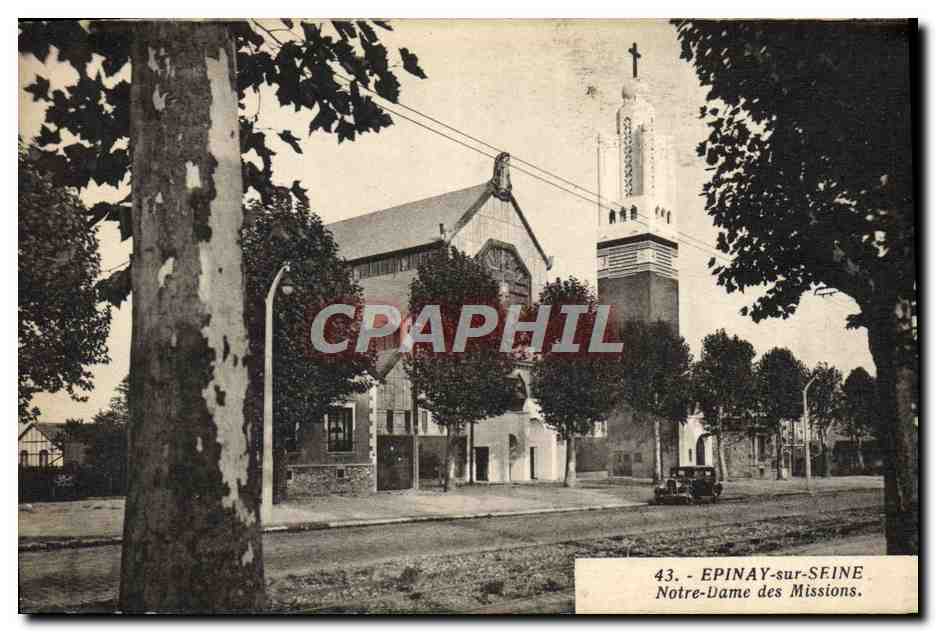 CPA Epinay sur Seine Notre Dame des Missions 