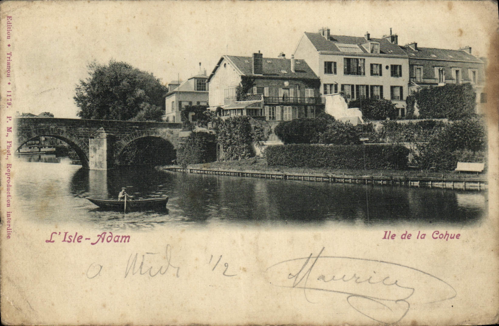 CPA L'lsle Adam lle de la Couche