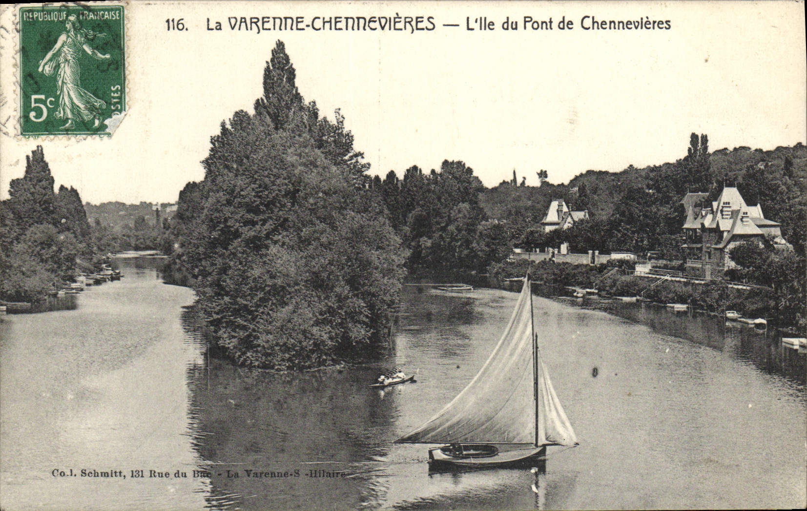 La Varenne-Chennevières — L'Île du Pont de Chennevières — Co. L. Schmitt, 131 Rue du Bac, La Varenne-Saint-Hilaire