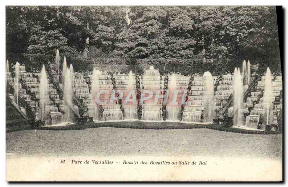 CPA Parc de Versailles Bassin des Rocailles ou Salle de Bal 