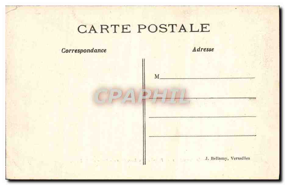CPA Parc de Versailles Bassin des Rocailles ou Salle de Bal  — Verso