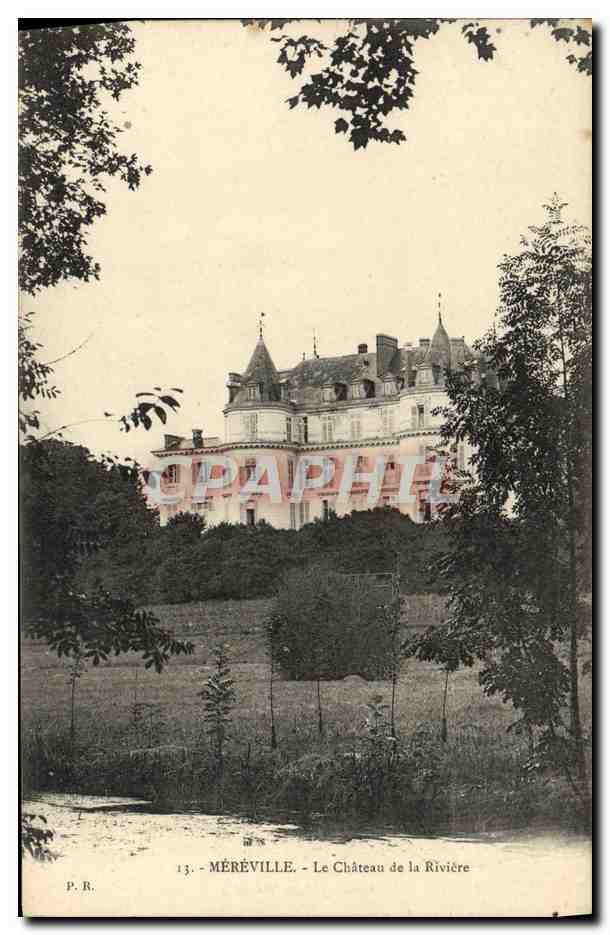 CPA Mereville Le Chateau de la Riviere 