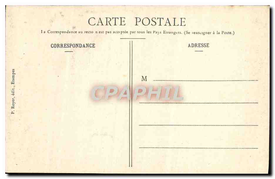 CPA Mereville Le Chateau de la Riviere  — Back