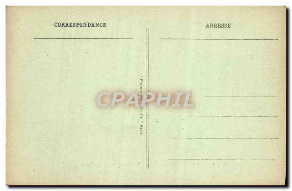 CPA Saint Cloud Le Parc Bassin et Allee du Fer a Cheval  — Rückseite
