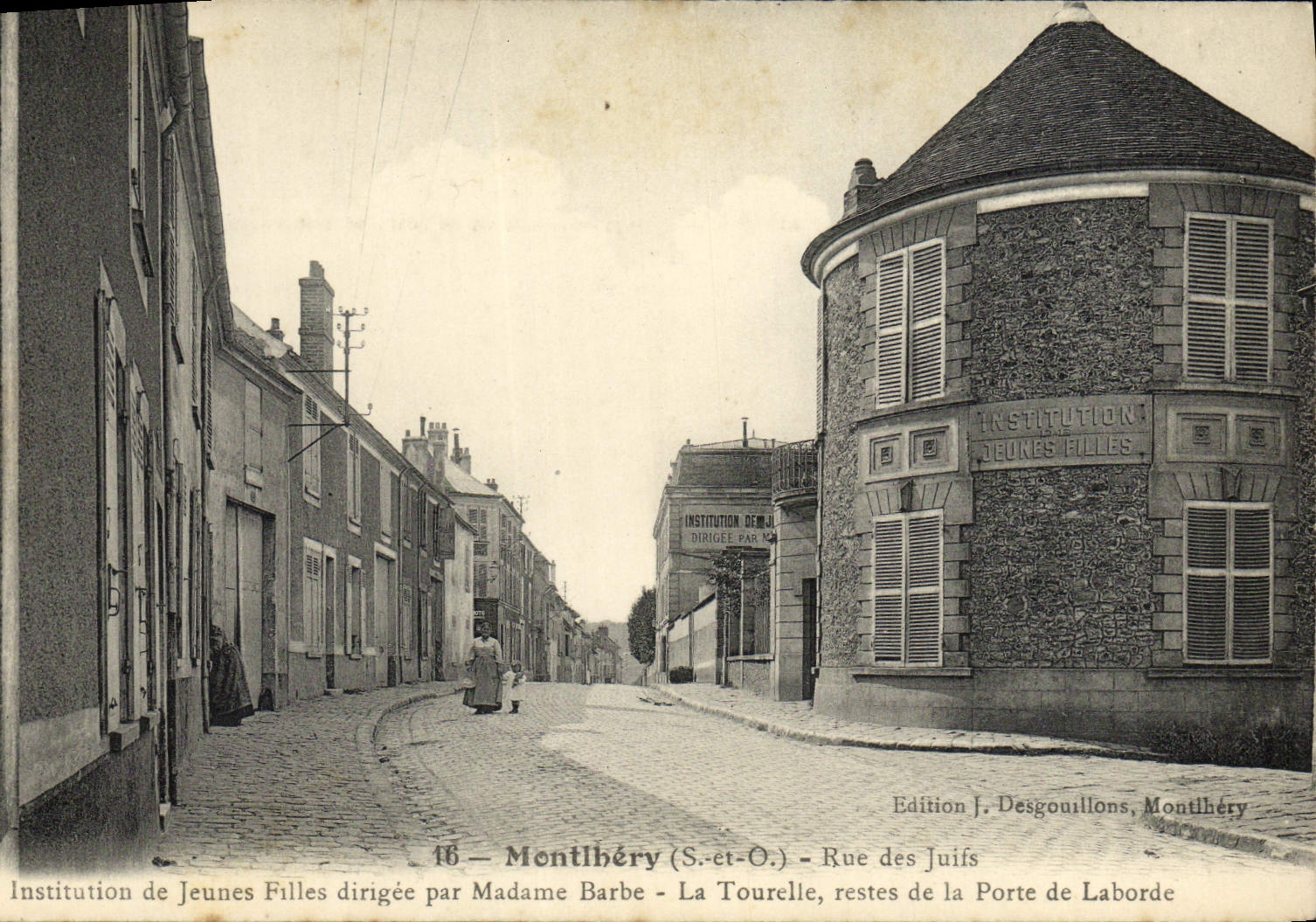 Montlhbéry (S.-et-O.) - Rue des Juifs - Institution for Young Girls Directed by Madame Barbe