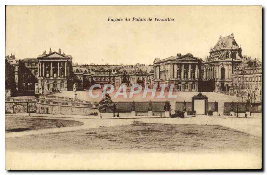 CPA Facade du Palais de Versailles 