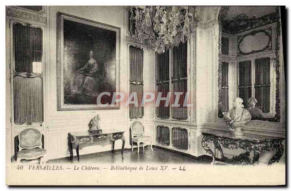 Versailles — Le Château — Bibliothèque de Louis XV — LL