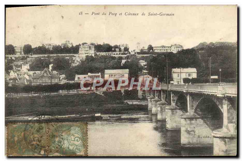 CPA Pont du Pecq et Coteaux de Saint Germain