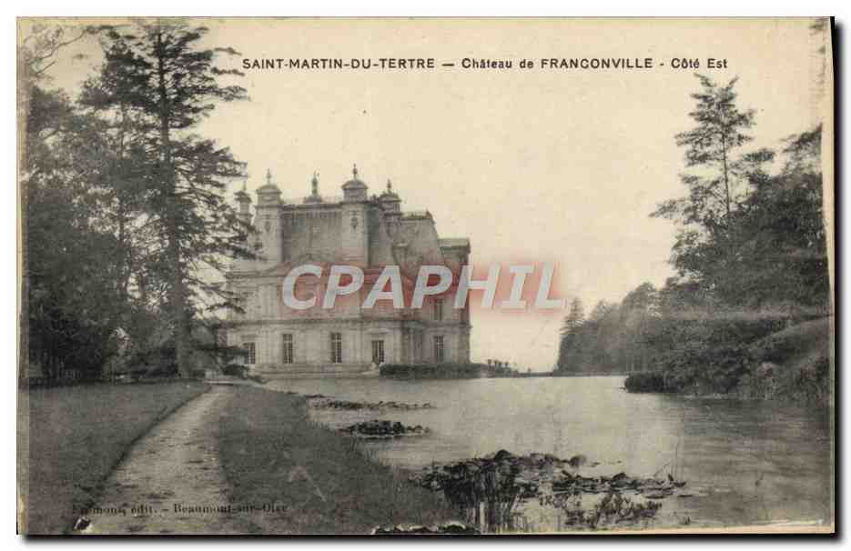 CPA Saint Martin du Tertre Chateau de Franconville Cote Est