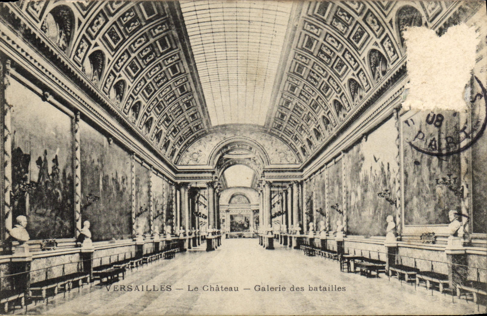 CPA Versailles Le Chateau Galerie des Batailles