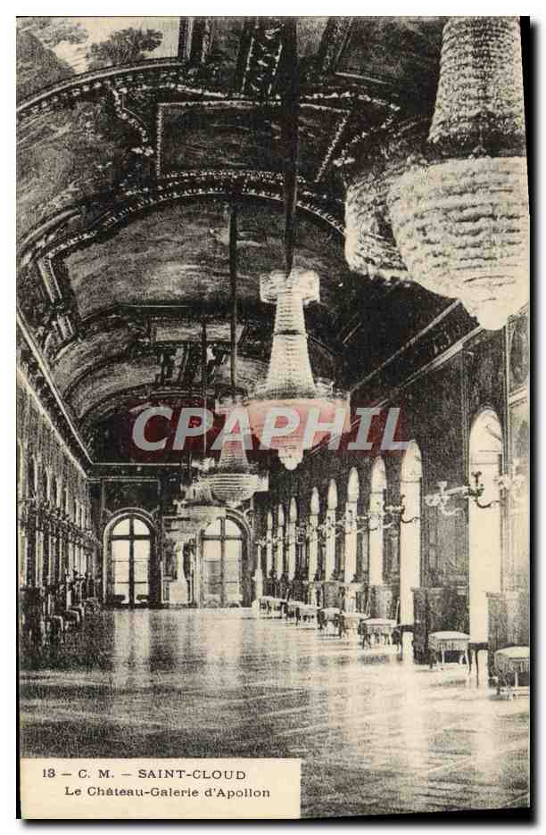 CPA Saint Cloud Le Chateau Galerie d'Apollon