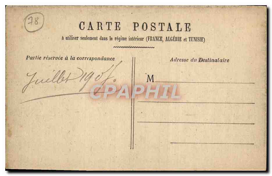 CPA Versailles Le Parc du Chateau Bosquet d'Apollon — Verso