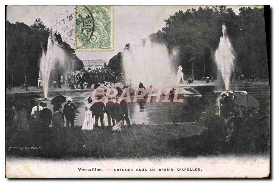 CPA Versailles Grandes Eaux au Bassin d'Apollon