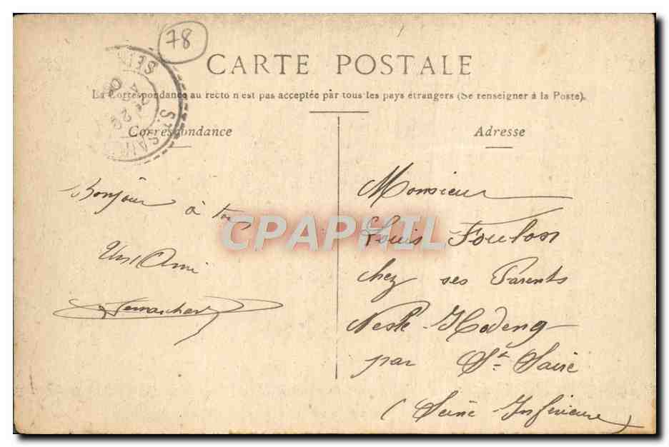 CPA Versailles Grandes Eaux au Bassin d'Apollon — Verso