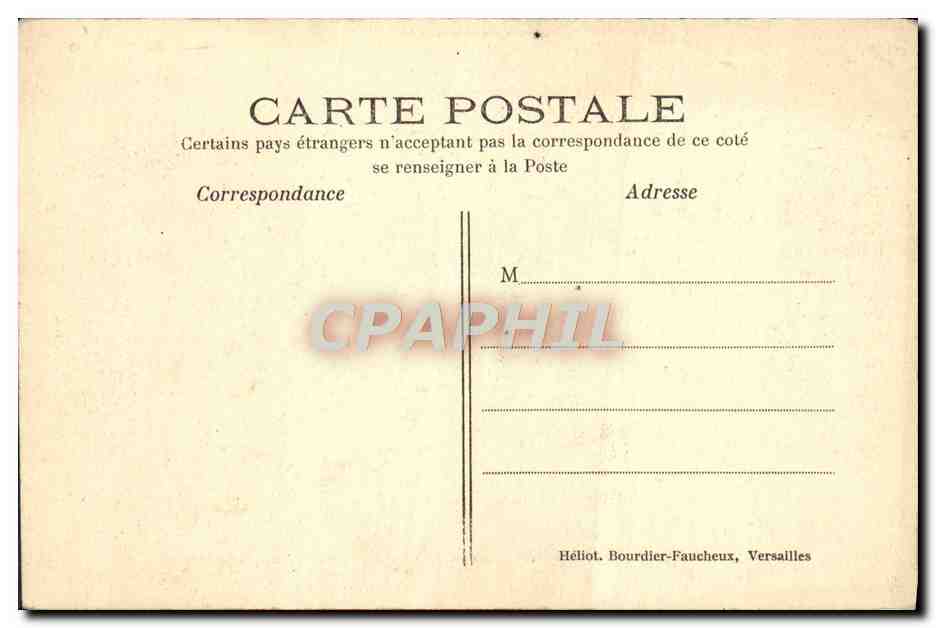 CPA Parc de Versailles La Nymphe a la Coquille  — Verso