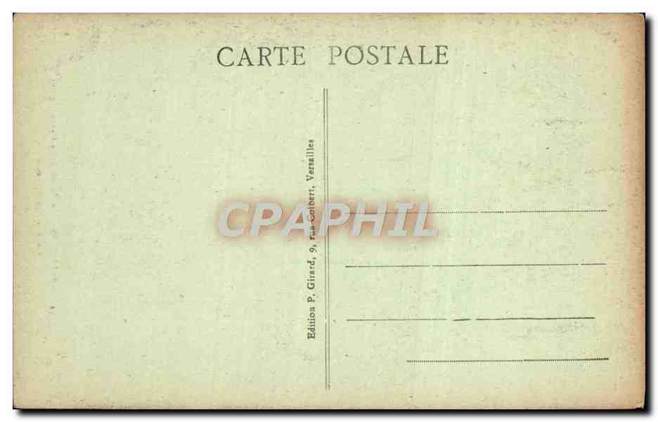 CPA Versailles Le Bassin de la Pyramide  — Verso