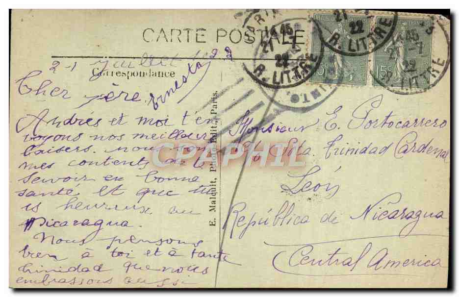 CPA Bois de Meudon Clamart Etang de Trivaux — Rückseite