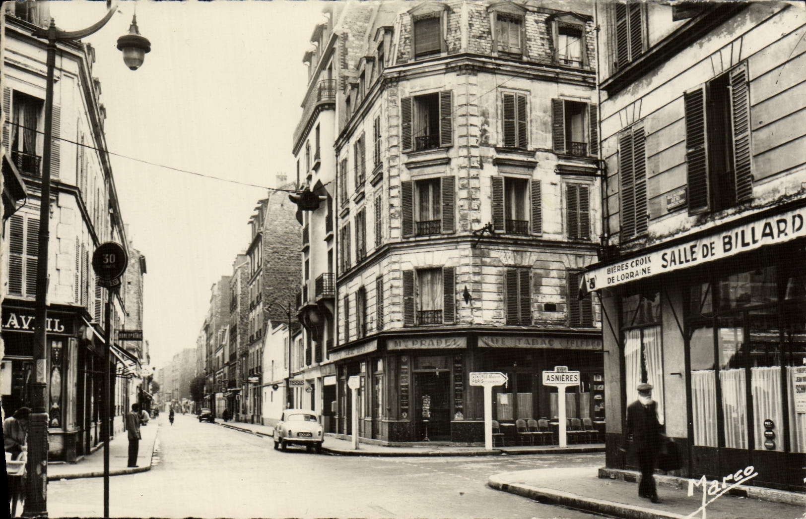 CPM Asnieres Rue des Bourguignons 
