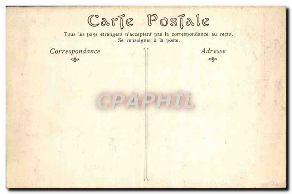 CPA Parc de Versailles Les Bains d'Apollon — Verso