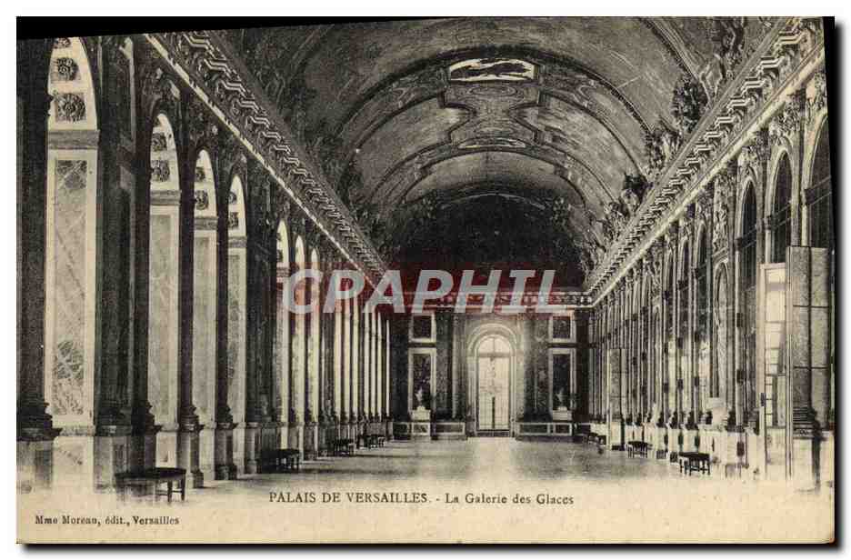 CPA Palais de Versailles La Galerie des Glaces 