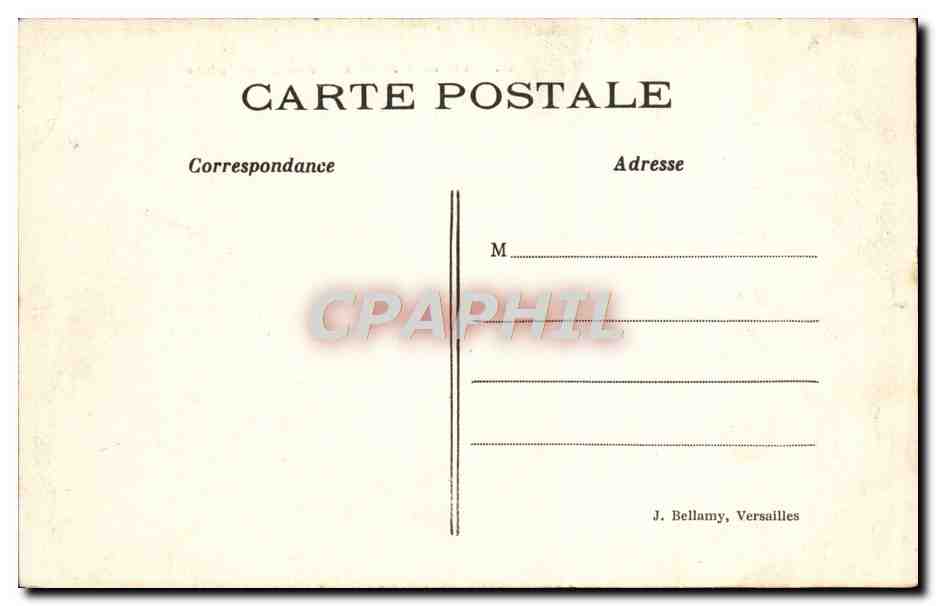 CPA Parc de Versailles Bassin de Latone  — Verso