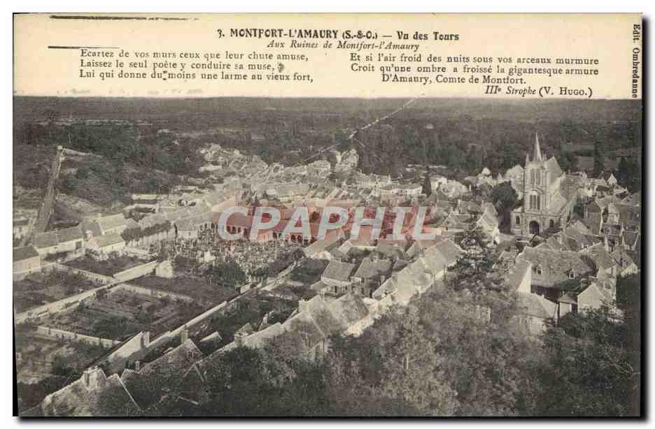 Montfort-l'Amaury — Vista delle Torri — Ed. Ombredanne