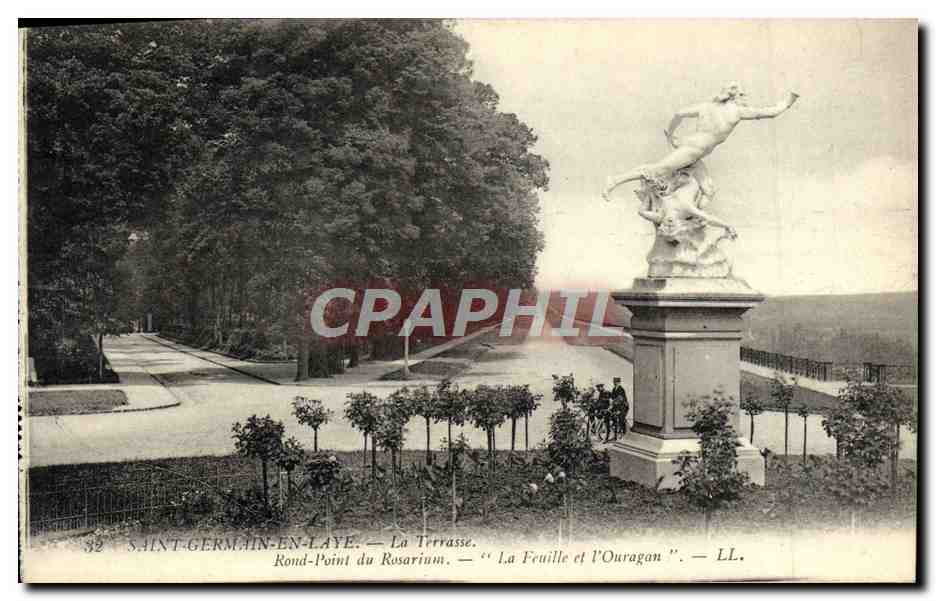 Saint-Germain-en-Laye — Rond-Point du Rosarium — La Terrasse — 'La Feuille et l'Ouрагan' — LL.