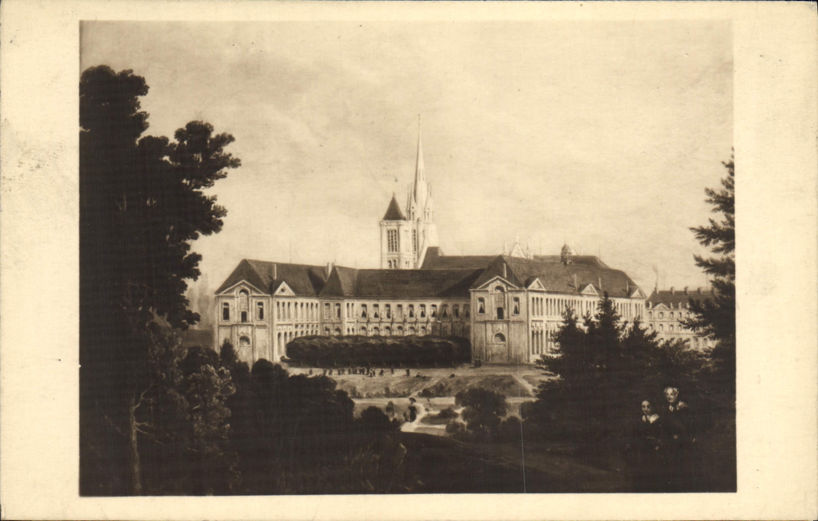 La Maison d'éducation de la Légion d'Honneur et la Surintendance, comtesse Bourgoing — vers 1830 — Collection du Musée de Saint-Denis, Nouvelle série n° 2 (56)