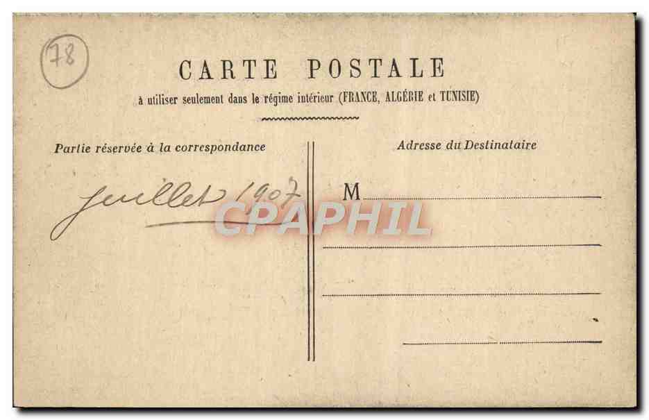 CPA Versailles Hameau de Trianon La Ferme  — Verso