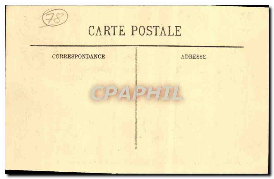 CPA Versailles Vue Generale prise a vol d'oiseau sur le Chateau le Parc et la Ville  — Verso