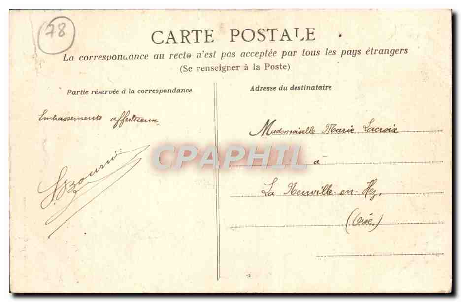 CPA Versailles Salle du jeu de paume — Verso