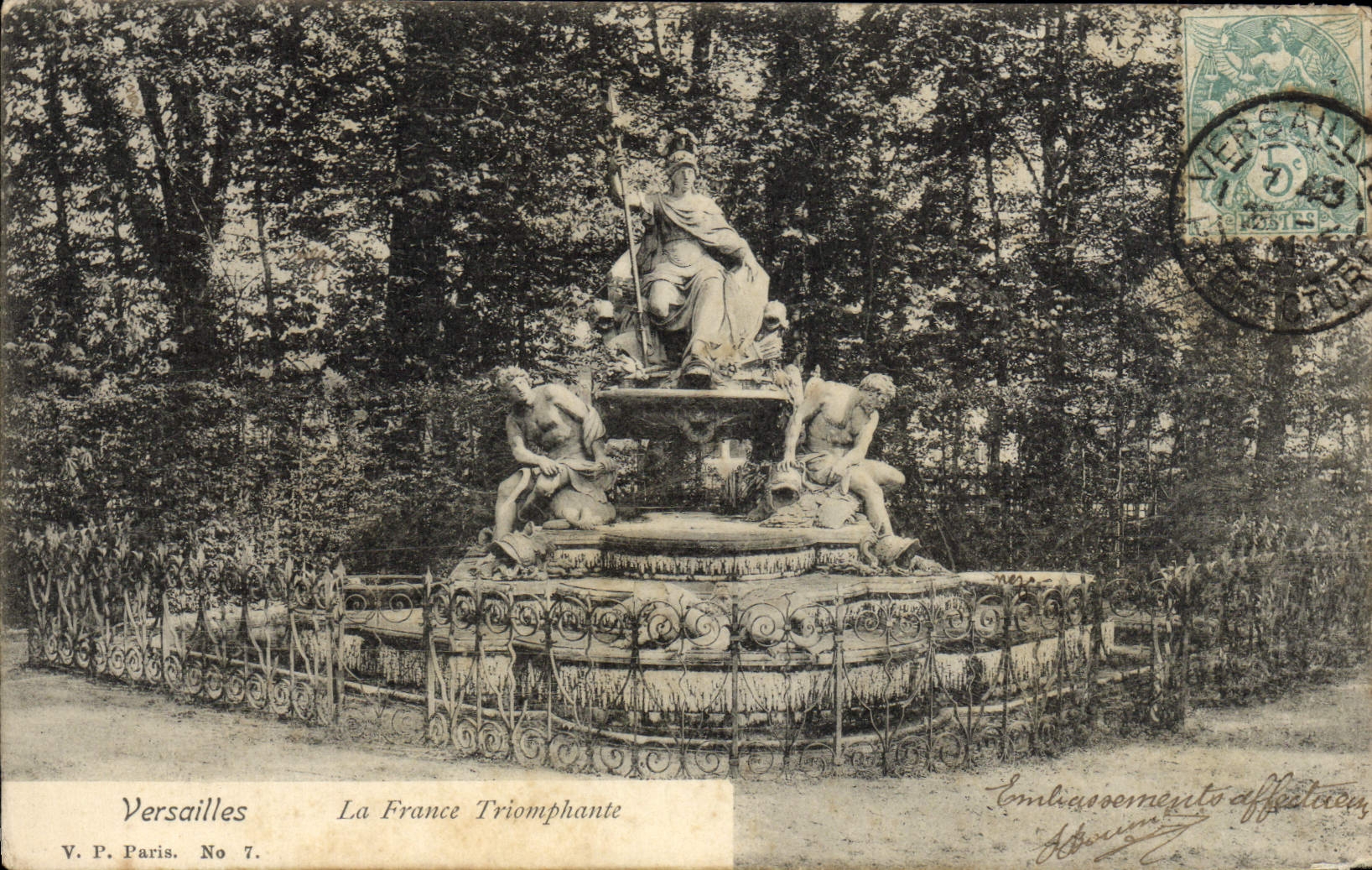 CPA Versailles La France Triomphante 