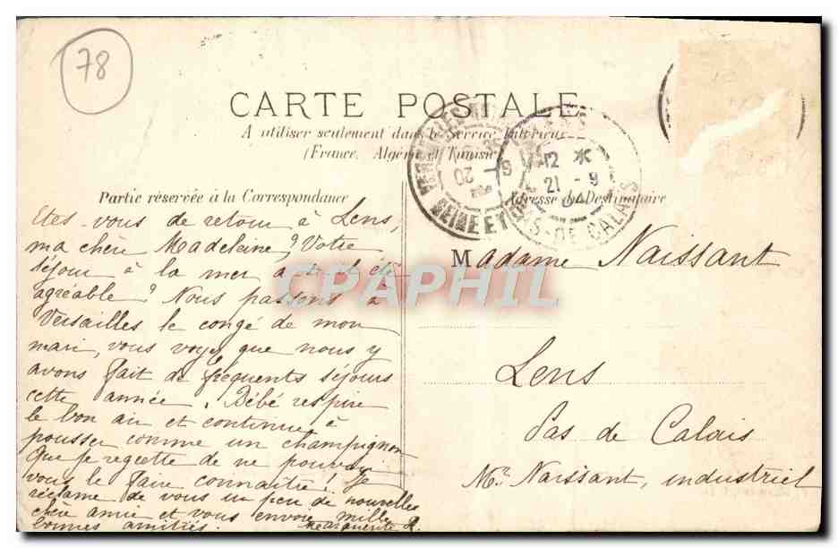 CPA Versailles Petit Trianon La Maison du Seigneur  — Verso