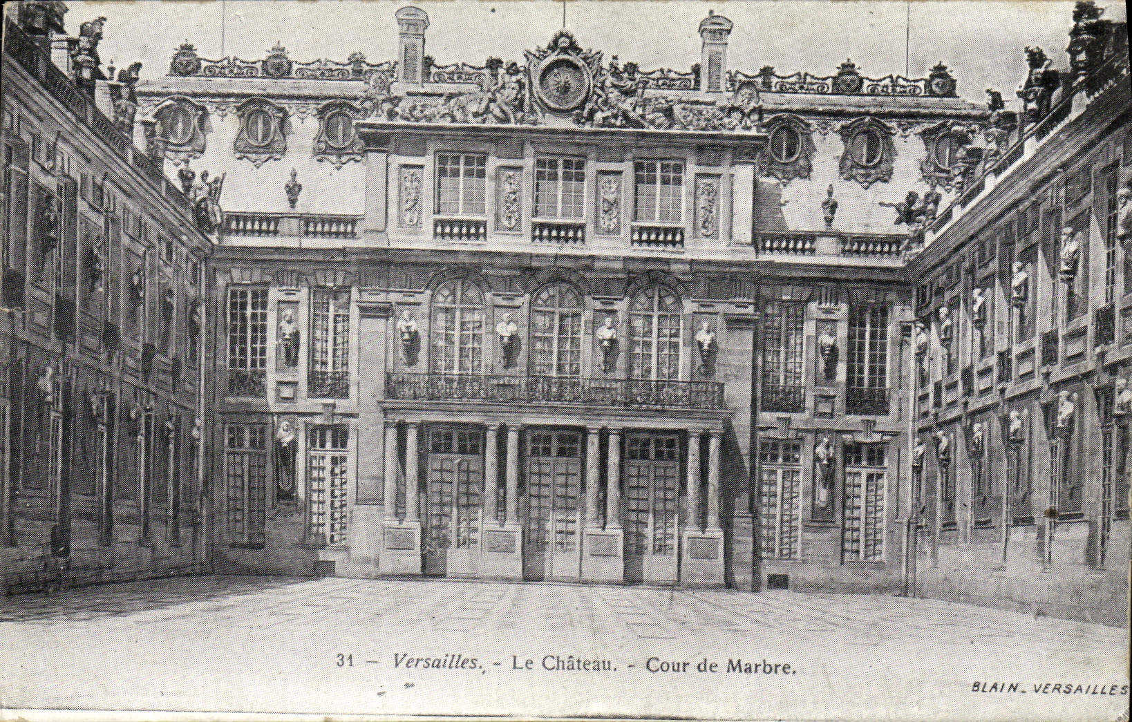 Versailles - Le Château - Cour de Marbre — Blain, Versailles, n°31
