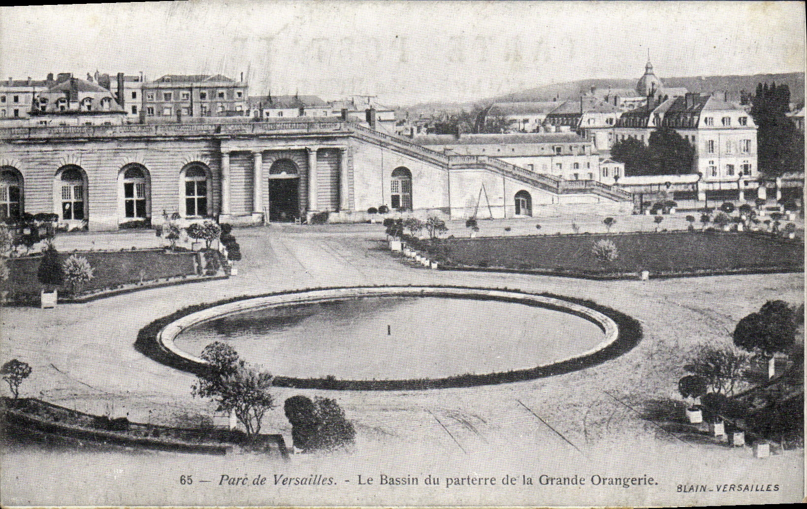 CPA Parc de Versailles Le Bassin du parterre de la Grande Orangerie 