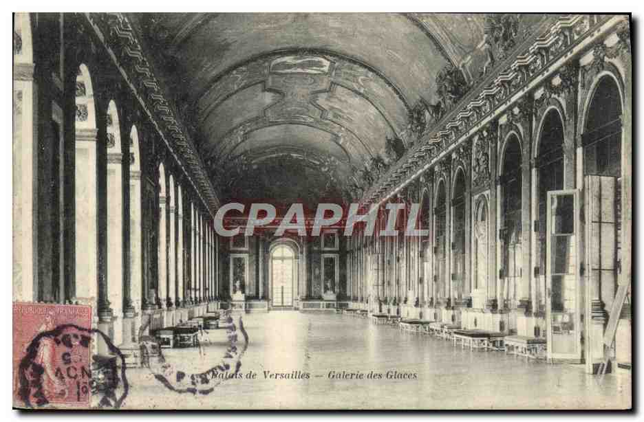 CPA Palais de Versailles Galerie des Glaces 