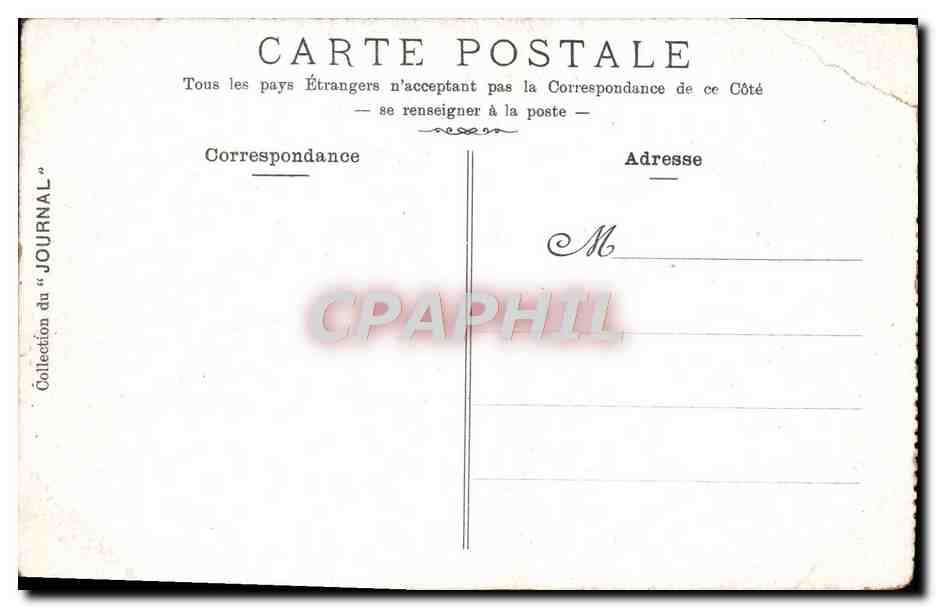 CPA Versailles Le Grand Trianon — Verso