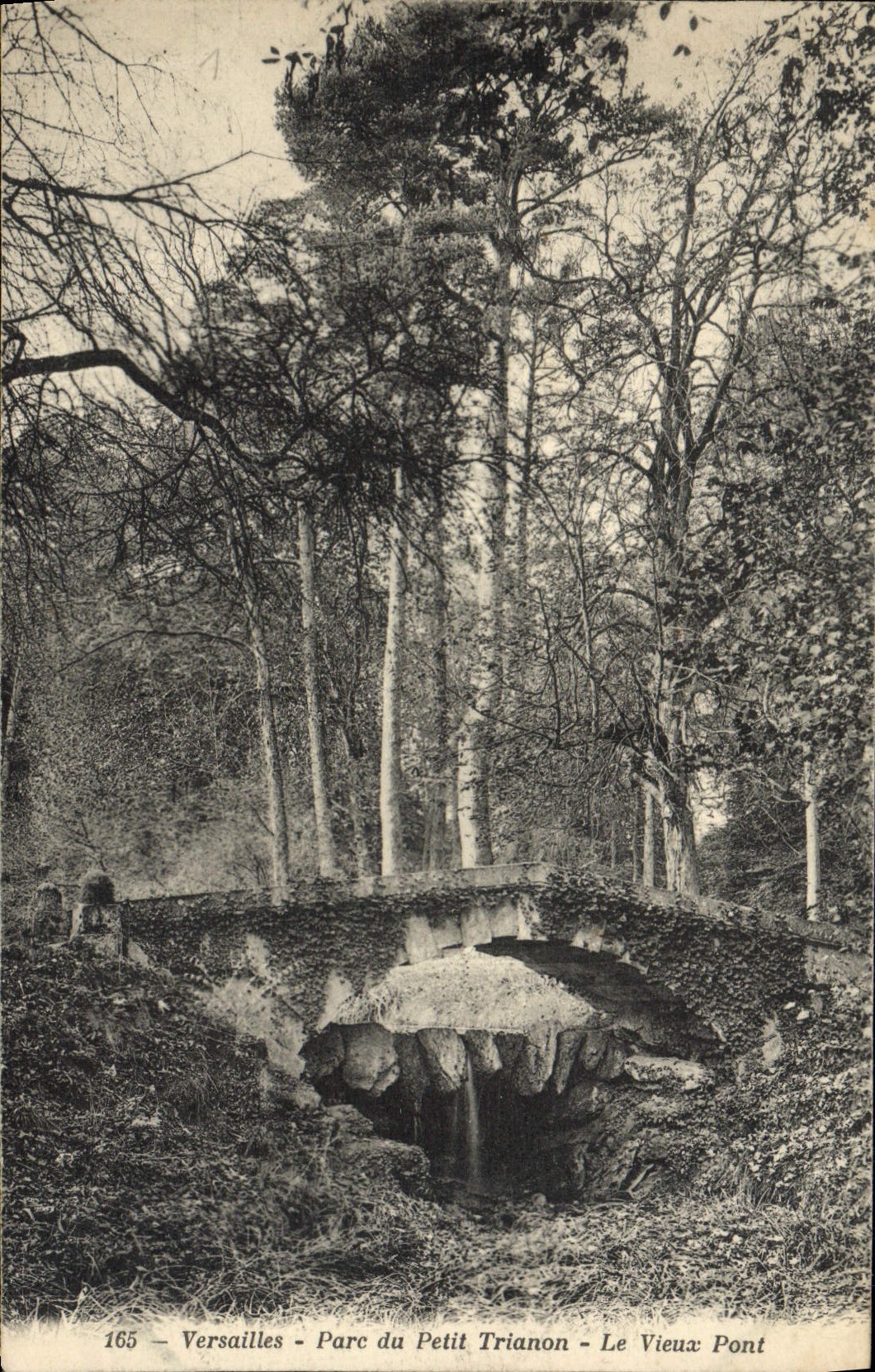 CPA Versailles Parc du Petit Trianon Le Vieux Pont