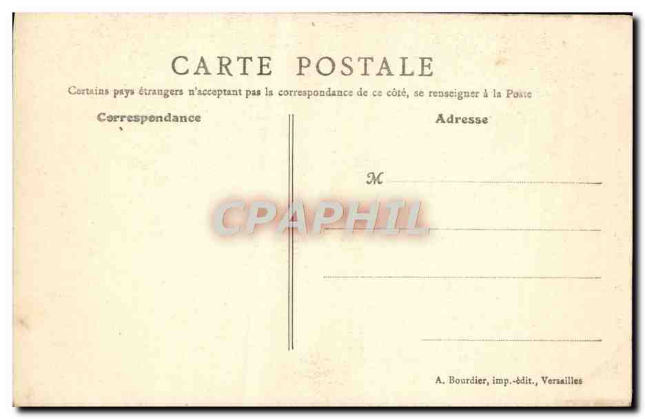 CPA Versailles Parc du Petit Trianon Le Vieux Pont — Verso