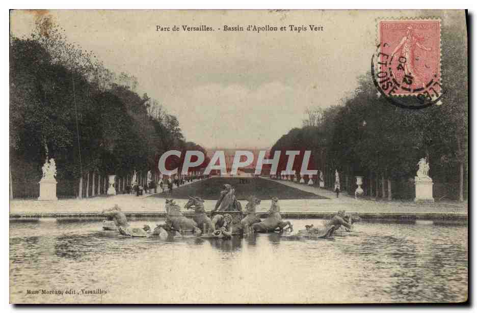 CPA Parc de Versailles Basin d'Apollon et Tapis Vert