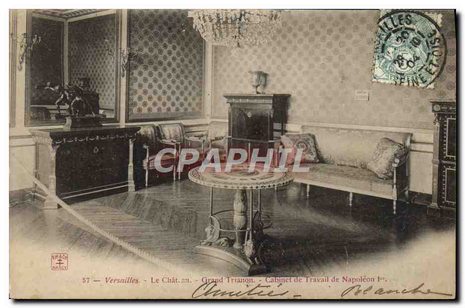 CPA Versailles Le Chateau Grand Trianon Cabinet de travail de Napoleon 1er