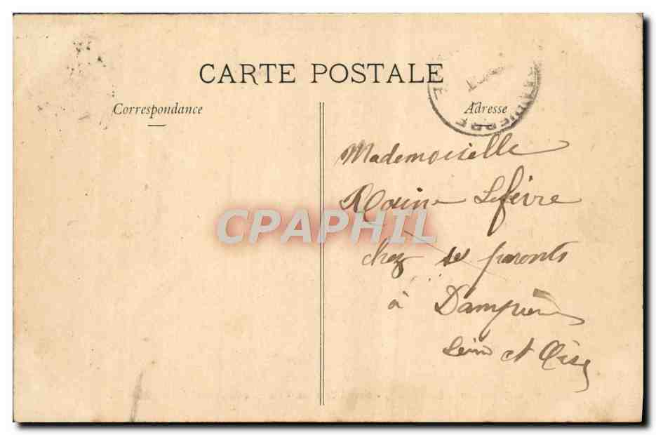 CPA Versailles Le Chateau Grand Trianon Cabinet de travail de Napoleon 1er — Rückseite