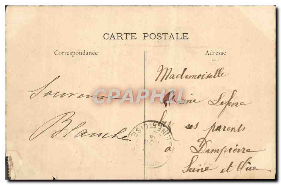 CPA Versailles Le Chateau Chambre a coucher de Louis XVI — Verso