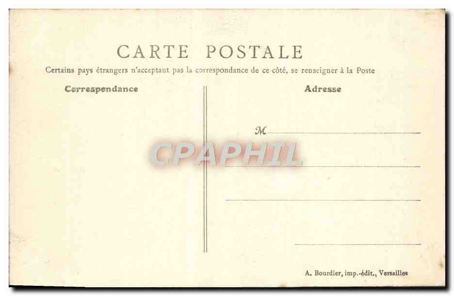 CPA Versailles Sous bois a Trianon  — Verso