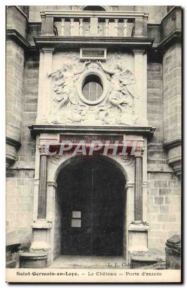 Saint-Germain-en-Laye — Le Château — Porte d'entrée — L. J., Château de St-Germain